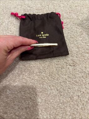 kate spade white and gold enamel slim bangle
